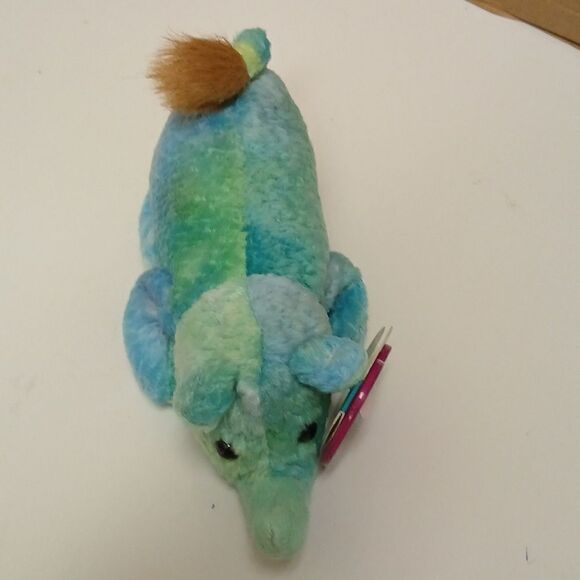 🩷AVON FULL O BEANS 1999, ROCKY THE RHINO COLLECTIBLE STUFFED PLUSHE - Picture 1 of 9